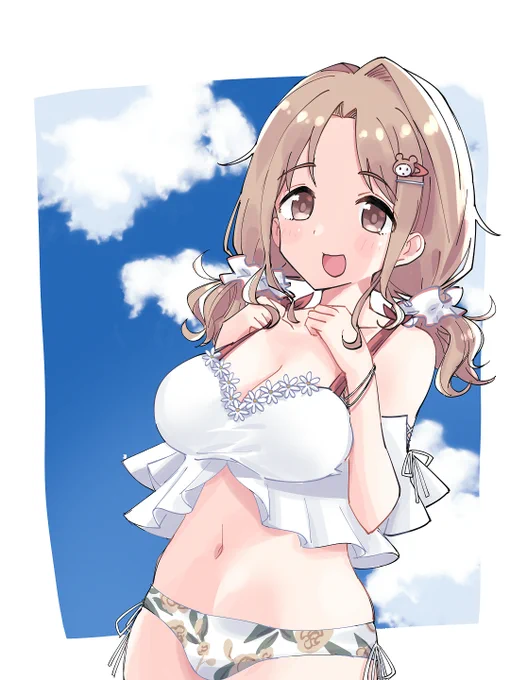 雛菜の水着が大好きなので描きました。ノクチルは水着全員分欲しいんだけどなかなか… 