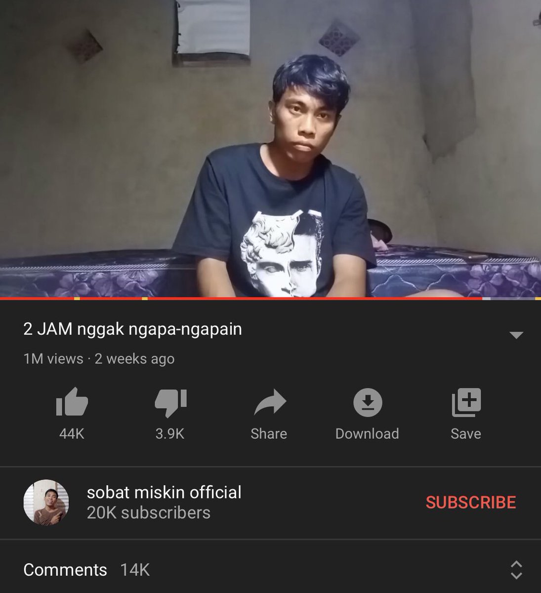 FiersaBesari's tweet photo. “Sekarang Youtube isinya cuma artis-artis tv pamer harta, prank dan drama”
.
Sobat miskin: .... https://t.co/T5B5FvE7jU