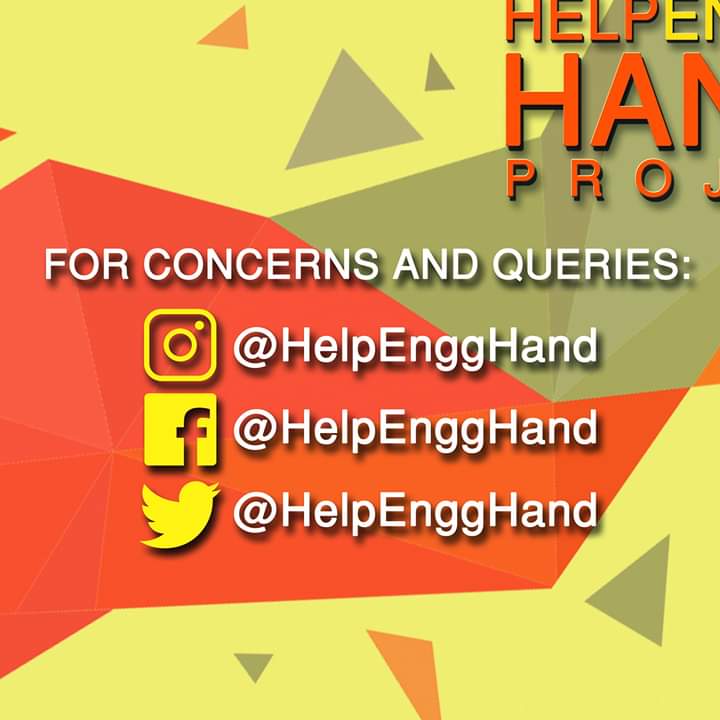 HelpEnggHand's tweet photo. The HelpEng’g Hand is seeking for your help and support. This Project asks for your whole-souled donations to help and lessen the academic burden of the Engineering Students of UE Manila this academic year.

#HelpEnggHand 
#NoStudentLeftBehind https://t.co/R3Cpy71O1E