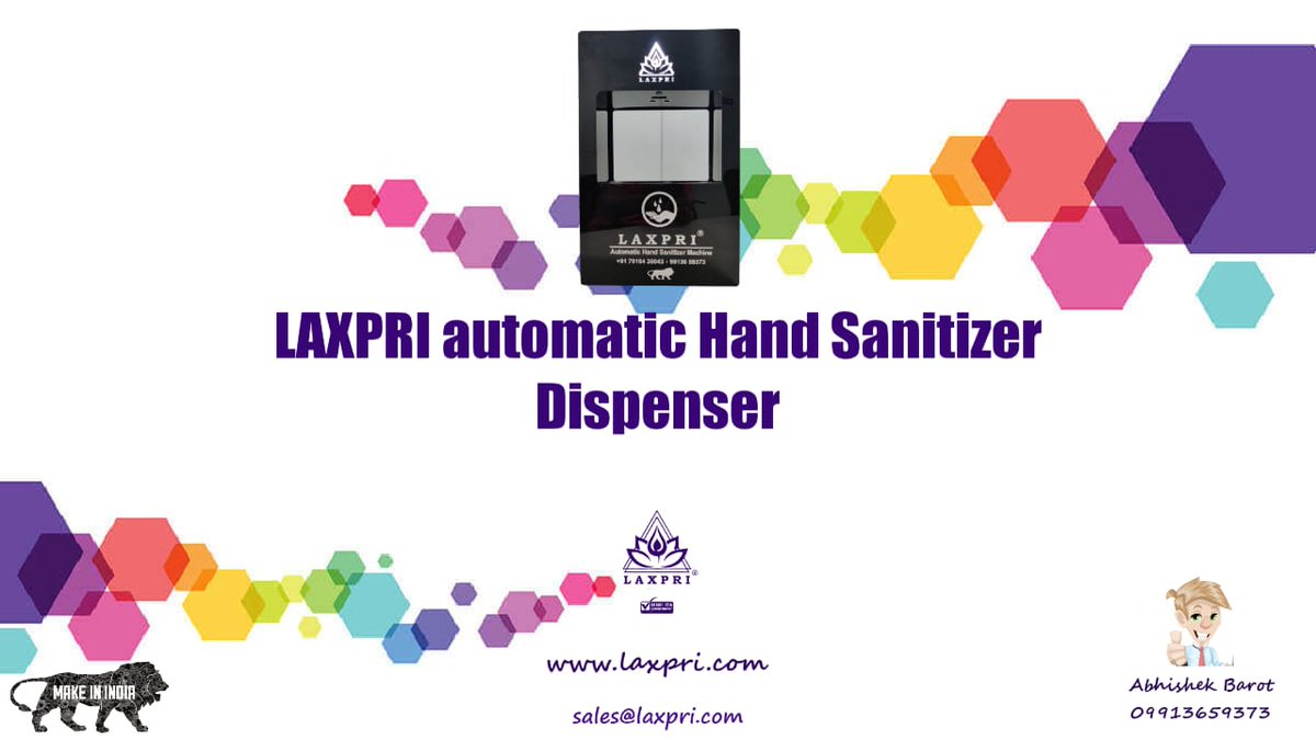 LaxpriFreezer's tweet photo. LAXPRI Automatic Hand Sanitizer Machine
Ultrasonic Sensor
Touch Free
Wall Mount, Table Top
Sprinkle spray 2-3ML
2 Ltr Capacity
2.5 Kg Weight
5 Ply Corrugated Box Packing
Made In India #MakeChange #coronavirus #MadeInIndia #IndiaFightsCorona #laxpri https://t.co/r2ZPj7Q3ZZ
