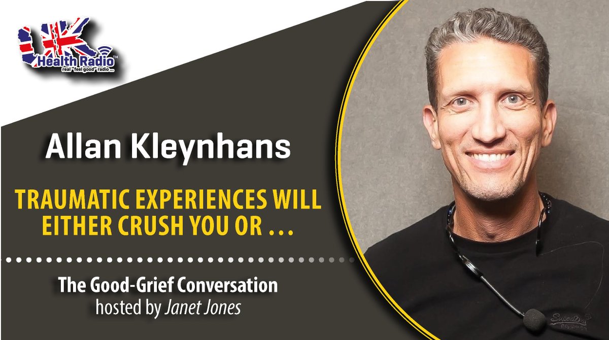 ukhealthradio's tweet photo. The Good-Grief Conversation with Janet Jones on @ukhealthradio - Part2. #TraumaticExperiences will either crush you or crack you open to find your better self. The enlightened journey of a self-confessed murderer continues. Be inspired by @allankleynhans
https://t.co/PXqxUHYWFn https://t.co/1sFu4DQSLJ