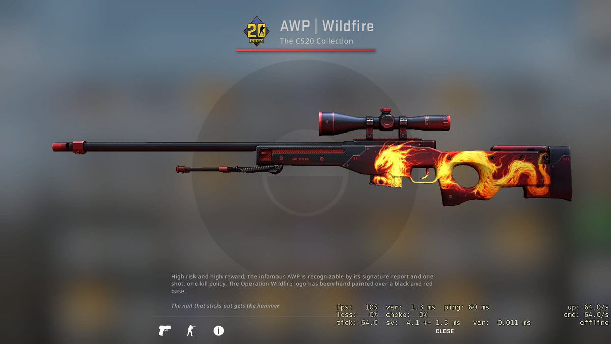 DaddyskinsCSGO's tweet image. FN AWP Wildfire ($108)

✅Retweet &amp;amp; Follow us