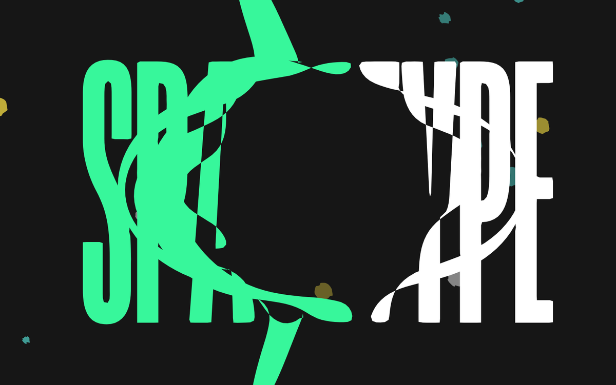spacetypeco's tweet photo. New studio website 🥳 https://t.co/h0ZnjbcU6b A series of interactive typography pieces hand coded by our partner @kyeahok 👏⭐️🌟🚀✨ https://t.co/PyPumCMiAJ