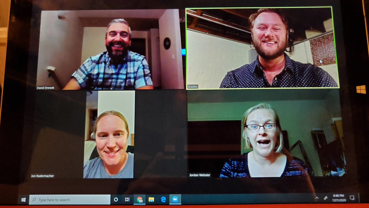 MrBehrmann's tweet photo. We began our Zoom call by reaffirming the Lawrence University Honor Code.
@LawrenceUni #reunion
#thelawrencedifference #lawrentians #classof2003 #classof2004 #lightmorelight https://t.co/Rxp71eRwnP