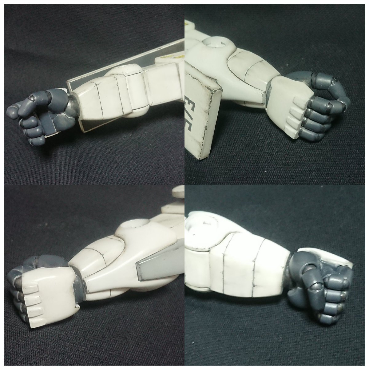 ぐるぐるらんど 8 18年に旧キット1 60高機動型ザクをベースに 黒い三連星と同じ製法で複製した自作パーツを使って シン マツナガ機を製作した懐かしネタです ハンドパーツ マニピュレーター はノーマルザクより 一回り大きめに製作してあります