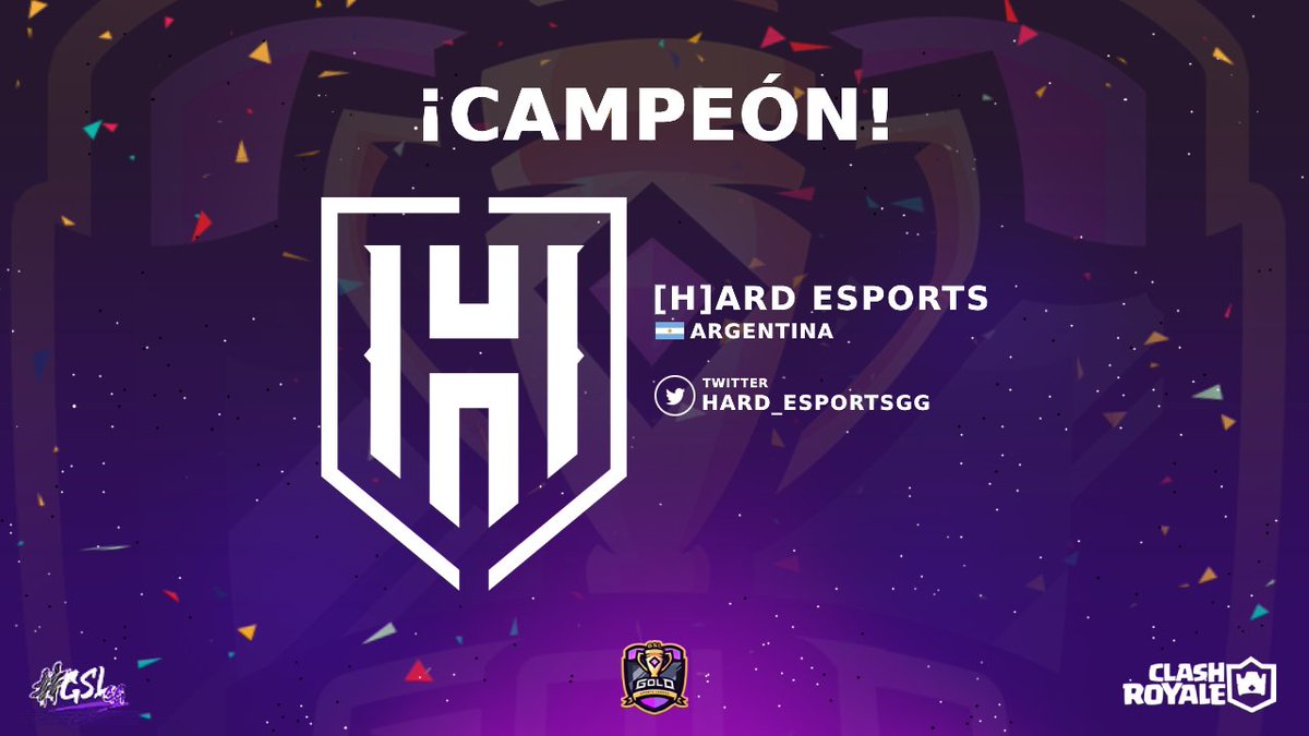 #GSLCR | CAMPEÓN

Les presentamos al Campeón de nuestra primera edición de #ClashRoyale ellos son @Hard_EsportsGG 🥇 Muy merecido! Muchas felicidades, Están invitados a la próxima 2da edición 🏆 Para defender el Campeonato.

¡Felicidades Hard Esports!
#GSLGG🏆