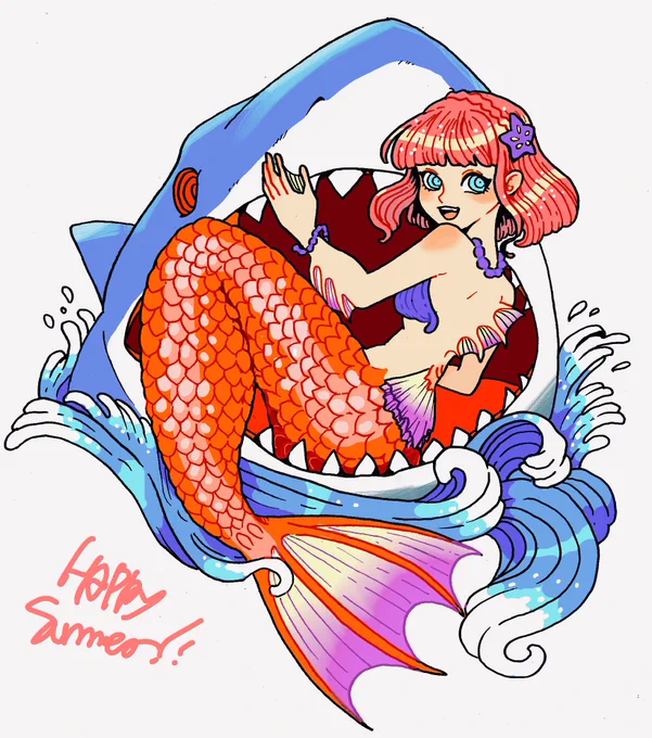 #絵を彩度100にすると超派手 