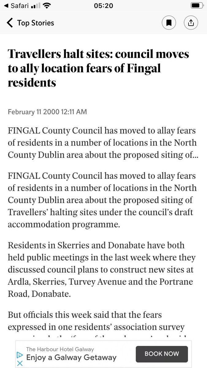 Each council has been given money to spend on Mincéirí halting sites. Many have spent NOTHING. The Irish media has also presented the Mincéirí community in a shocking & biased way. Note the small house being described as luxury (with show house pics). Third pic is Indo ‘fears’.