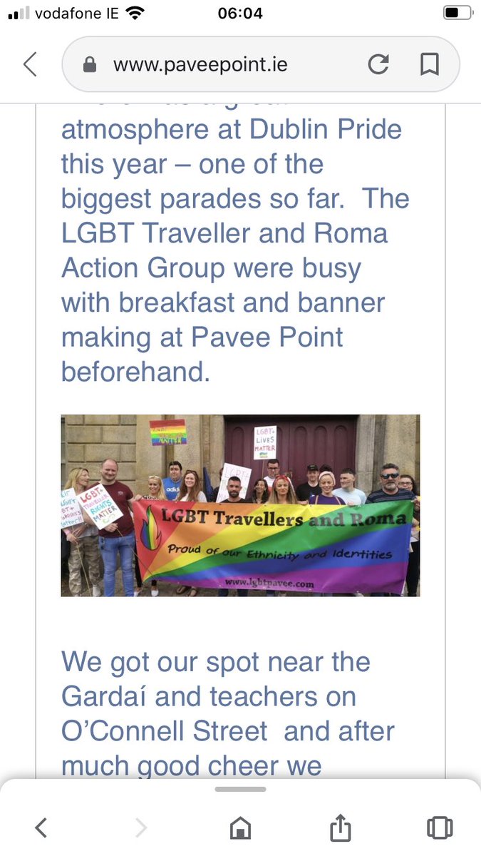 It’s notable too that many Irish Black Lives Matter activists have called out the treatment of Mincéirí. Additionally many LGBTQI & Feminist activists have called out the systemic racism too.Pride events are also keen to have Mincéirí representation.It’s a shared struggle.