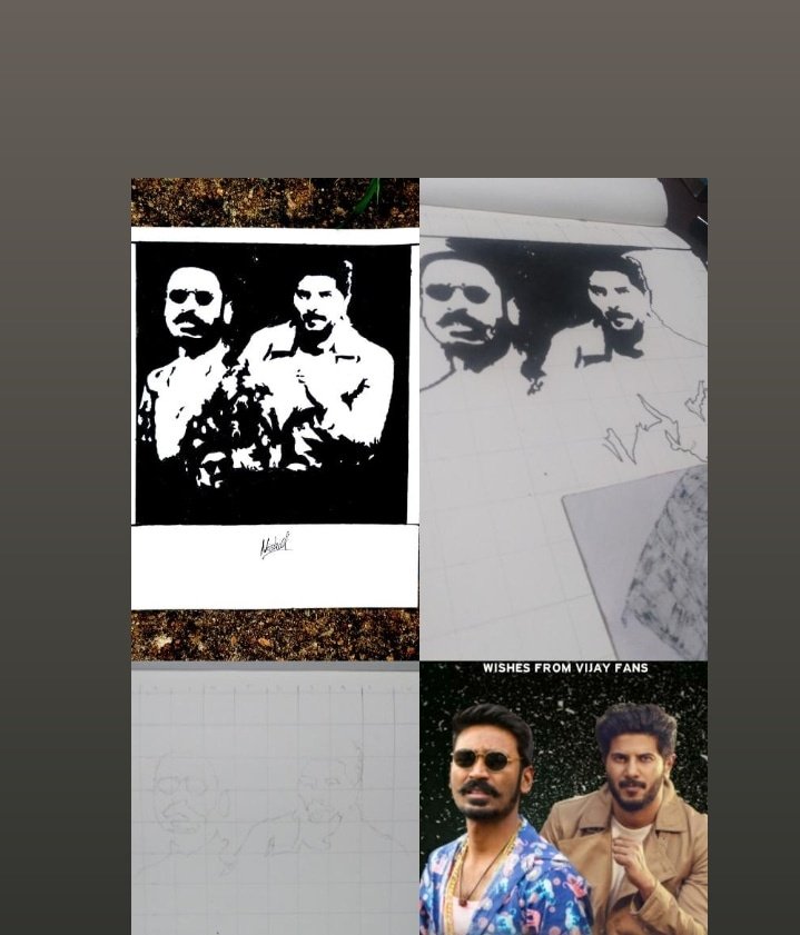 kb_NishadVFC's tweet photo. #HappyBirthdayDhanush 
#HappyBirthdayDULQUER 
@NIhzaan sketch

@dhanushkraja @dulQuer https://t.co/Z6boSqxIbS