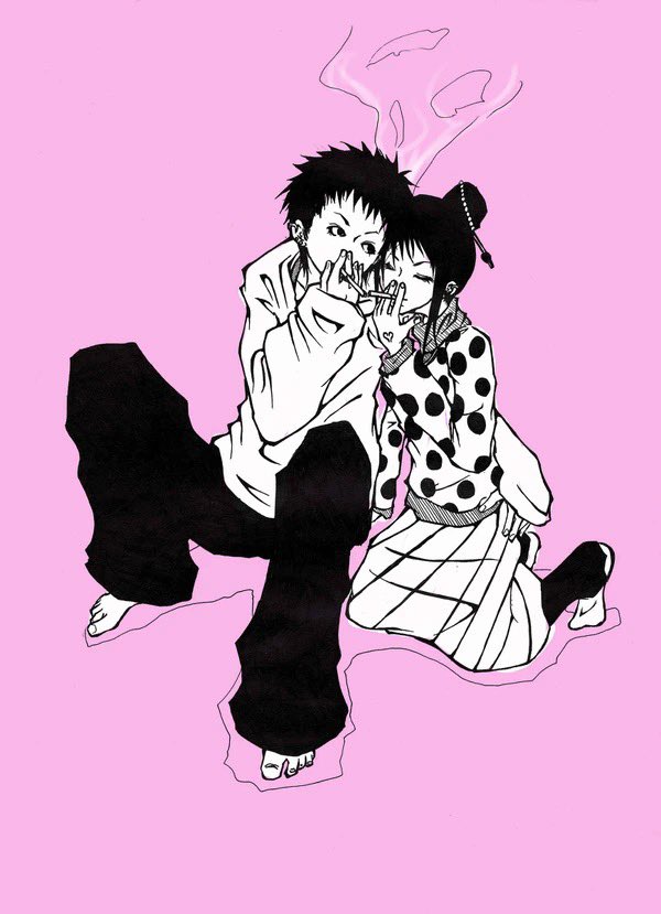 ①スケッチブック
②uni-ball シグノ0.28

このセットが一番昔から使い続けてる手描きアイテムかもしれない。
一番細い0.28こそが至高。
詰まりやすいけど←

手描きのは残ってなかったけど、二枚目の絵もこれで描いたやつ。
大学生だから…え…15年前くらい?!
マジか… 