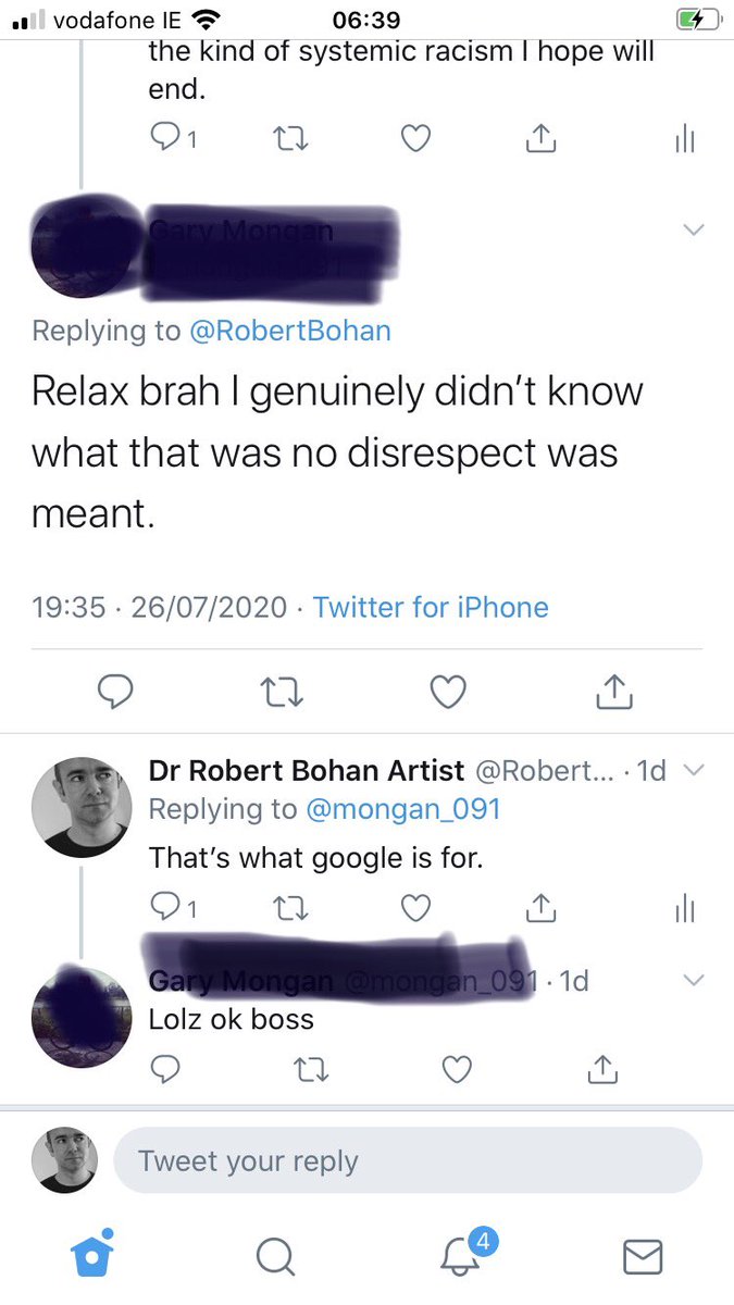 Just to add to this - here’s an example of the ‘joke’ response. I don’t belief this person is consciously racist but despite the dialogue the tweet has not been deleted because that person just doesn’t get it.