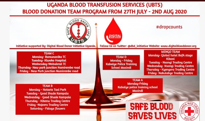 DrOtileUg's tweet photo. There is that one patient somewhere who is counting on you today to be alive, please don't let them down.#DropCount #DonateBloodSaveLives https://t.co/CfIkWyf3yA