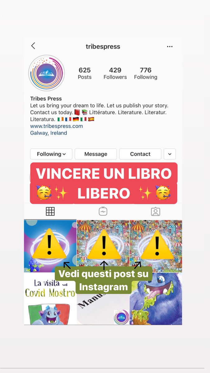 CovidMonster's tweet photo. 🇮🇹 Buongiorno!
Volete vincere una copia di ‘La Visita di Covid Mostro’ nella lingua di vostra scelta?
Seguiteci su Instagram e guardate i nostri recenti post per inserirvi nel concorso! Sono rimasti solo 3 giorni!😱
#libriperbambini #librolibero #concorso #multiculturalismo https://t.co/DkoVRkHdHl