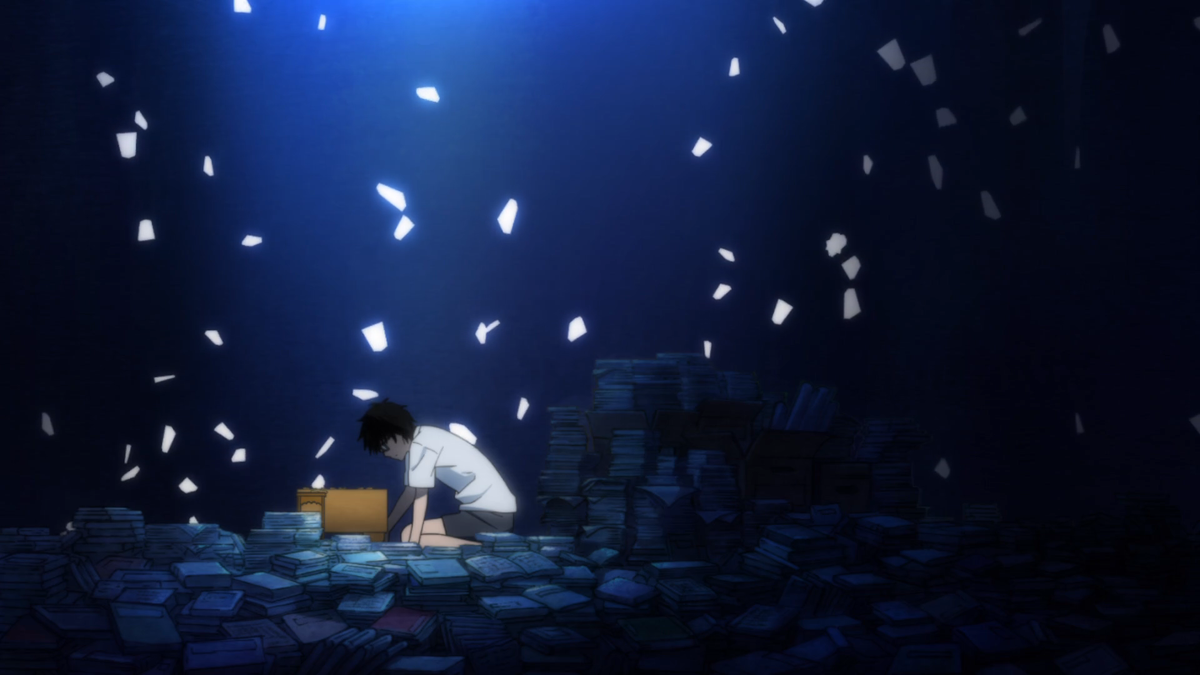 3-gatsu no Lion - The usage of water to visualize suffocation and tension (a thread).