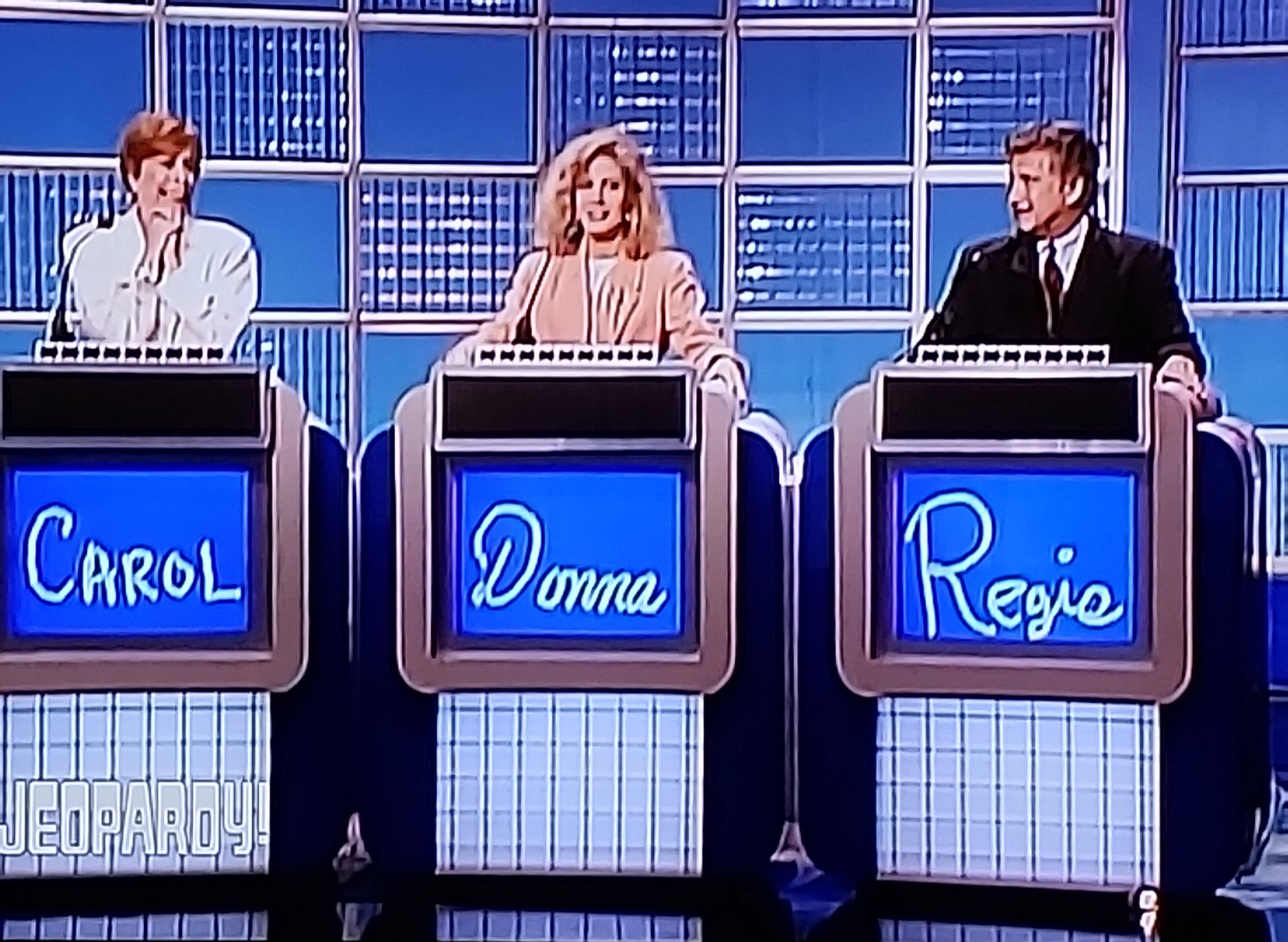 💙 Brooklyn 💙 on Twitter: ""From the Vault: Celebrity Jeopardy"  (originally aired in 1992) #CarolBurnett #DonnaMills #RegisPhilbin  https://t.co/MOt0wNIn0D" / Twitter