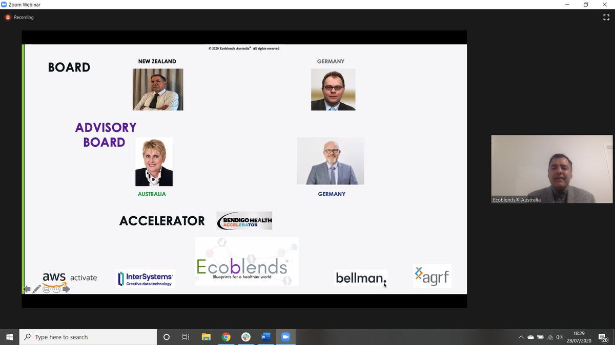 australia_tsn's tweet photo. . @EcoBlendsAus taking us through their world-class, deep tech community and board as we wrap up the 2nd pitch ๐ช
Now we move on to the judge's questions ๐ค
#CC2SS #StartupVic https://t.co/3FjavZB8uZ