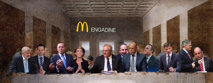 And then he turned to the disciples and said "This is coal. Don't be afraid" #ScottyTheSaviour