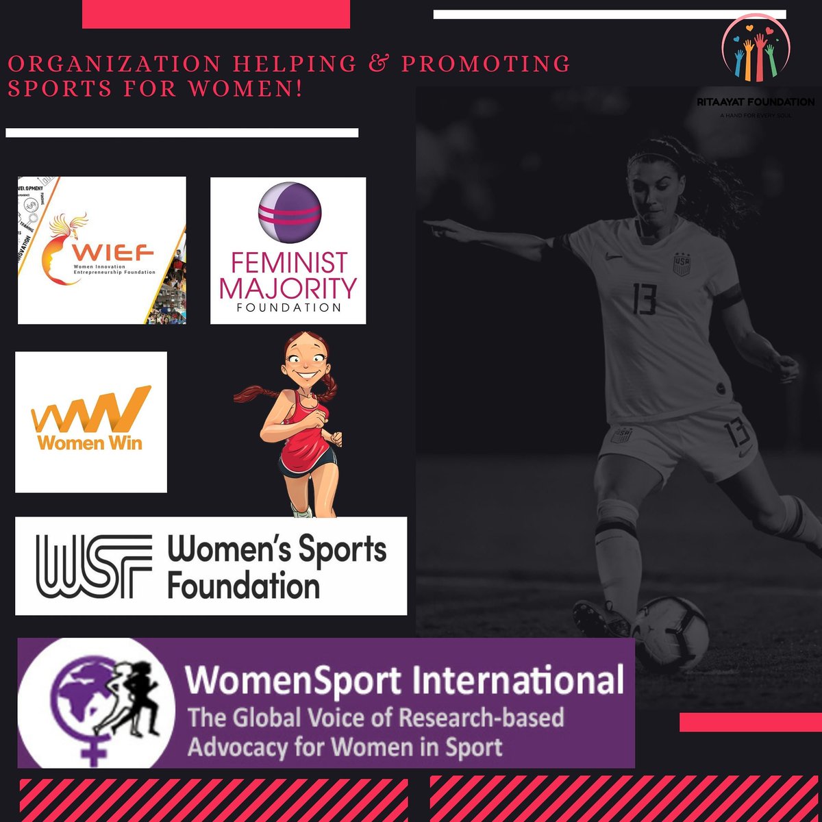 ritaayat's tweet photo. Above are some NGOs, the true source of inspiration, extending a helping hand to the one in need &amp; making the world a better place to live in!
#sports #womensports #girlpower #fitness #fitindia #ngo #ww #wsi #wsf #fmf #wief #ritaayatfoundation #helpinghand https://t.co/ACeOExp38V