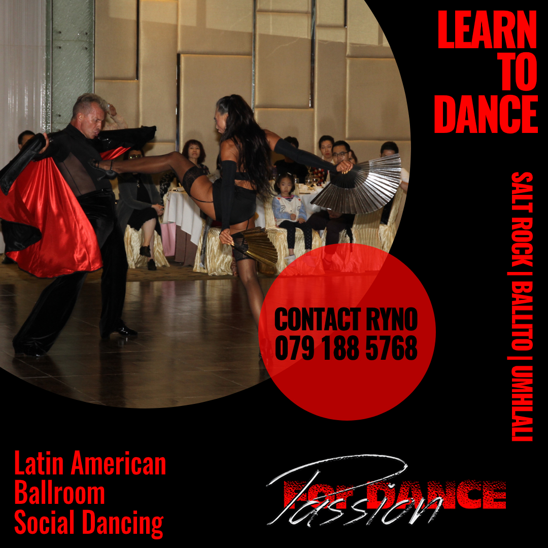 Passion4DanceSA's tweet photo. Every Thursday at Salt Rock Country Club for our beginner's class in. 

Contact Ryno on 079 188 5768 to book your session &amp; prices.

#dancingschool #dancer #dance #dancing #dolphincoast #umhlali
#ballito #saltrock #danceacademy
#passionfordance https://t.co/2uITYChvTS