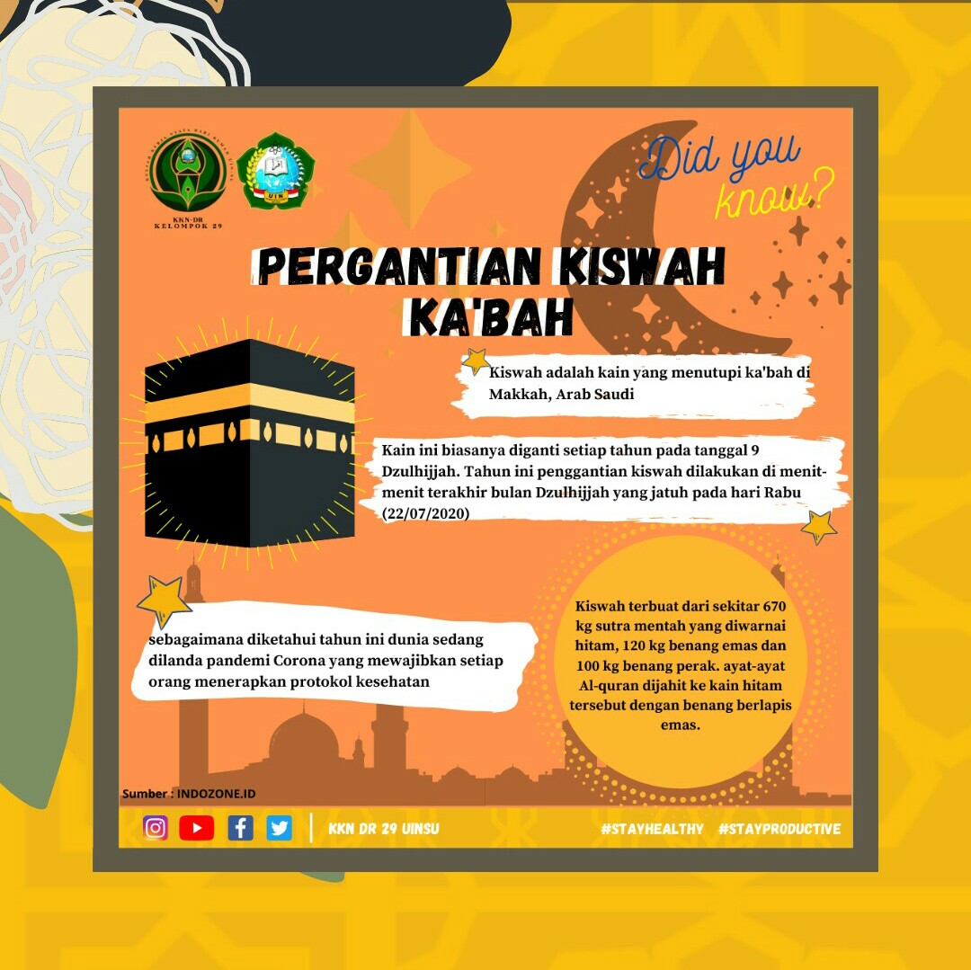 kkn_29's tweet photo. Assalamu'alaikum sobat KKN-DR 29! Ga terasa ya sebentar lagi Hari Raya Idul Adha dan juga kita udah memasuki minggu kedua KKN ini, YES IT'S DAY 11. Oiya ga kelupaan dong, mimin mau share info info menarik nih buat nambah wawasan kita semua! https://t.co/wuwnpLBWqe