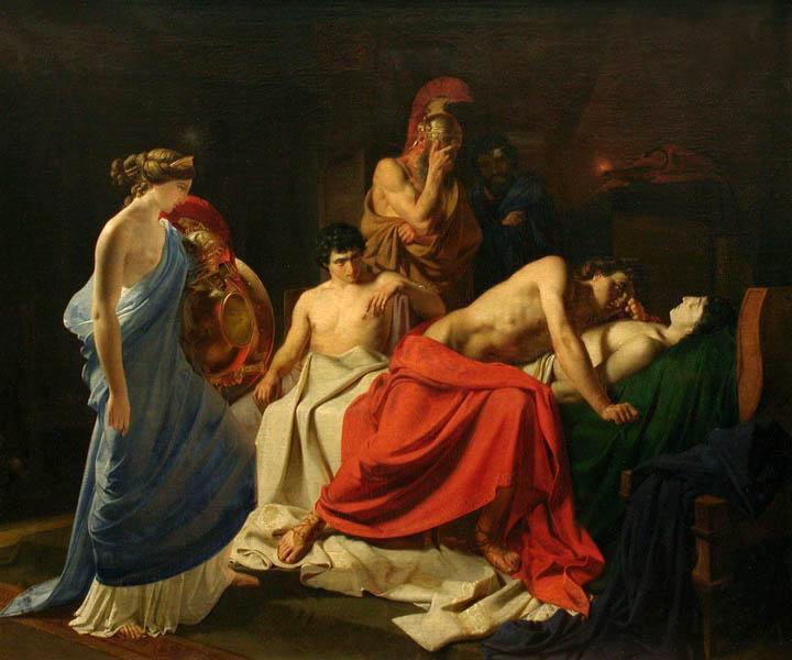 mitskillme's tweet photo. achilles lamenting the death of patroclus by nikolai ge / peace by taylor swift https://t.co/gYTf2KIOcQ
