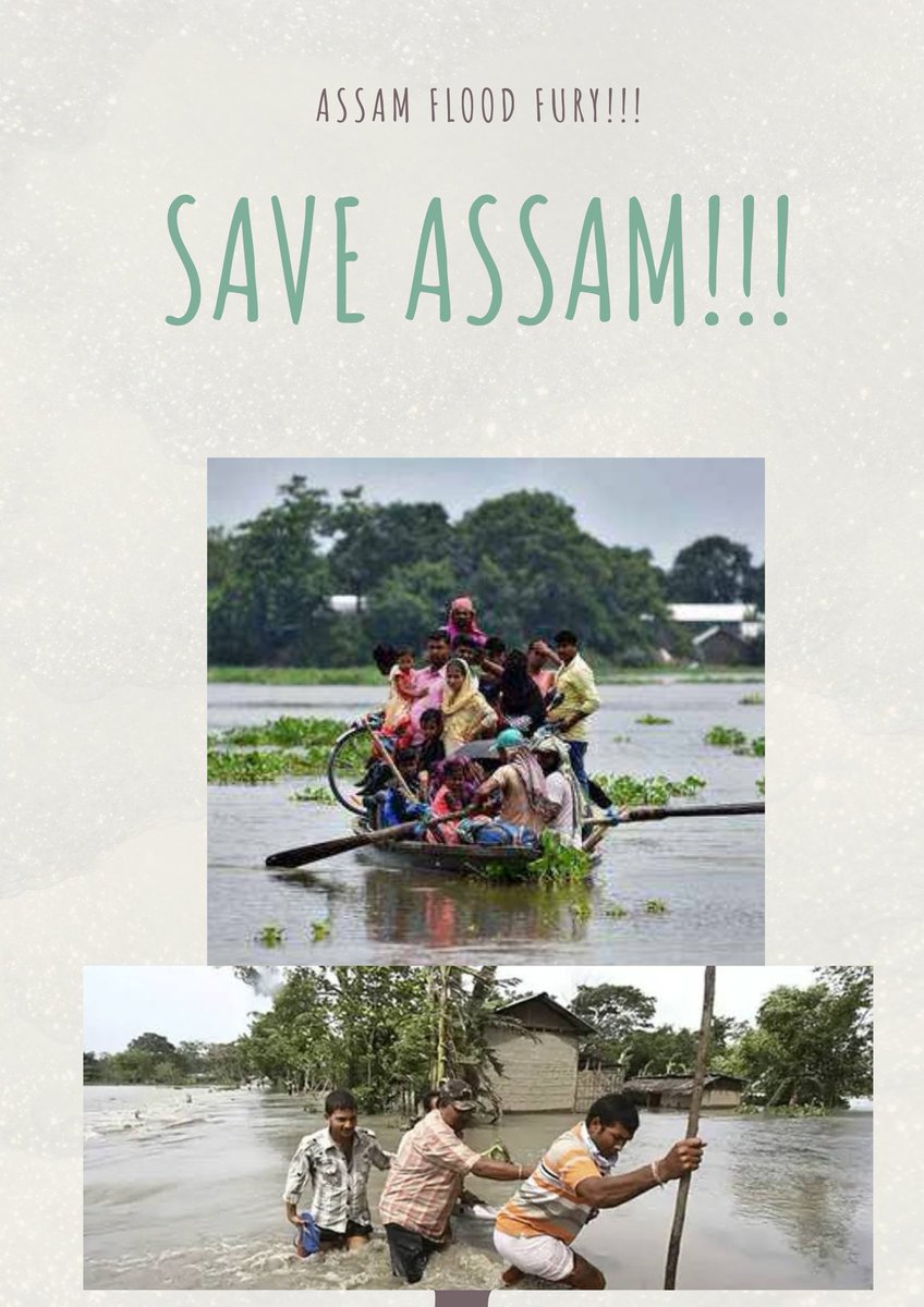 Jyoti_45x's tweet photo. The Assam floods have devastated millions of lives. Poor farmers and villagers have lost their livelihoods and are stuck in waterlogged homes. Speak up and help people of Assam to overcome the crisis!! 🙏🏽 
#NorthEastMatters 
#AssamFloods @CampaignYolo https://t.co/LwgHOVTocW