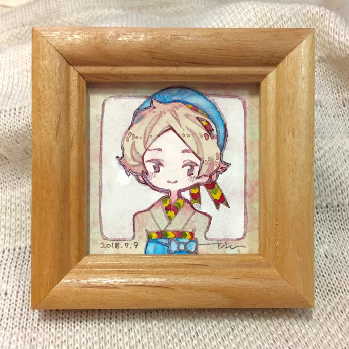 昔描いた、ツバメくんの原型の絵。2年前だから絵柄全然違う。 