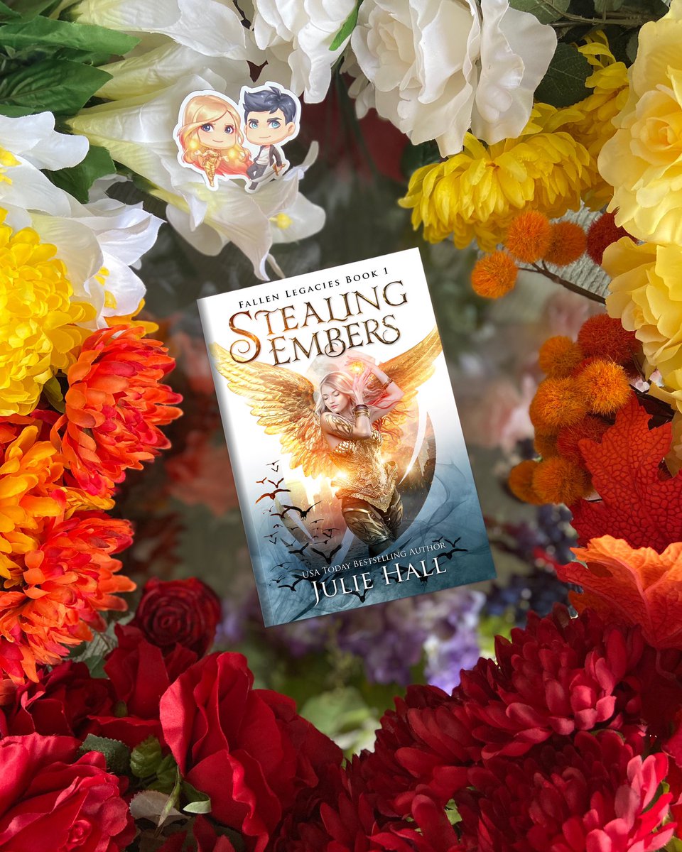 julieghall's tweet photo. 🔥COVER REVEAL🔥Feels like I’ve been waiting forever for this book-baby reveal! I hope you love the new pretty as much as I do! 😍 Grab STEALING EMBERS at its special pre-order price of $2.99 at https://t.co/z4FvFqg0fE #CoverReveal #yalit #YAFantasy #StealingEmbers #JulieHall https://t.co/BmglNo9EKJ
