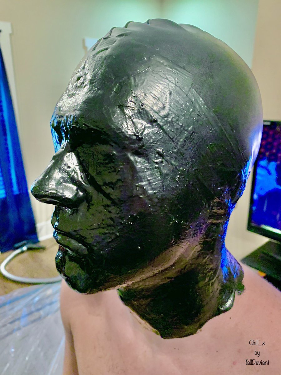 Rated R For Rubber On Twitter Fun With Chill X Onfet Part 1 Sealed His Face And Neck In A Few Layers Of Liquid Latex To Get Him Ready For Part 2 Mouth Is