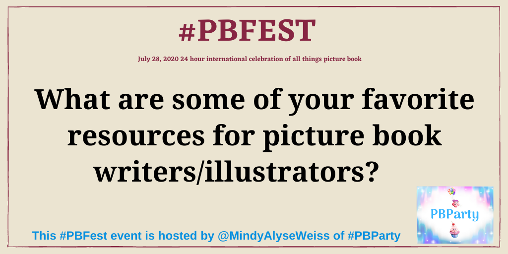 I can't wait for us to share our favorite resources! We're lucky there are so many of them. 

I'm a huge fan of <a href="/scbwi/">scbwi</a>. 

I love chats that bring us together. It's such an amazing &amp; supportive community!

#PBFest       #PBParty