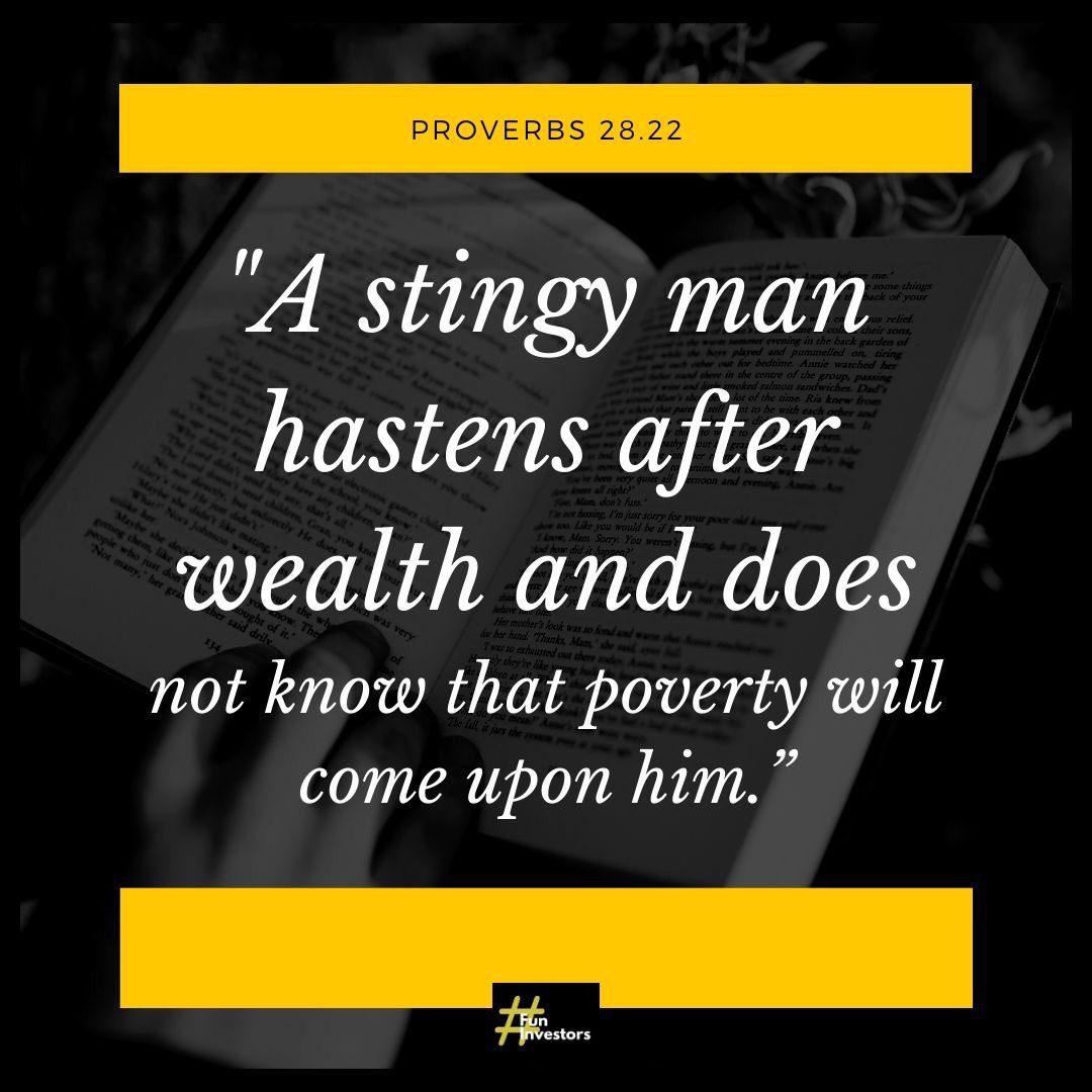 FunInvestors's tweet photo. Do not be stingy because you may end up blocking new opportunities of making more money through investing in people. Earn, save and spend money wisely. 
#CreateWealthByNotBeingStingy
#InvestInPeople
#FunInvestors https://t.co/Tzgpy50RMm