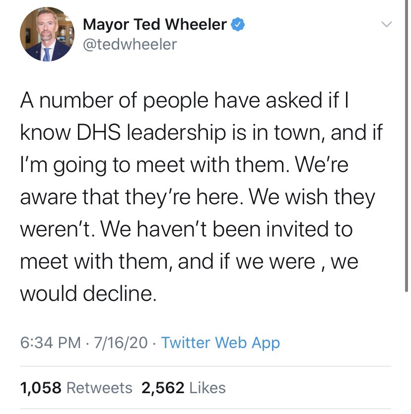 Also, we don’t care that just two weeks ago you said you’d decline any meeting. Let’s do this cease-fire, but you guys first! Good talk,  @tedwheeler !