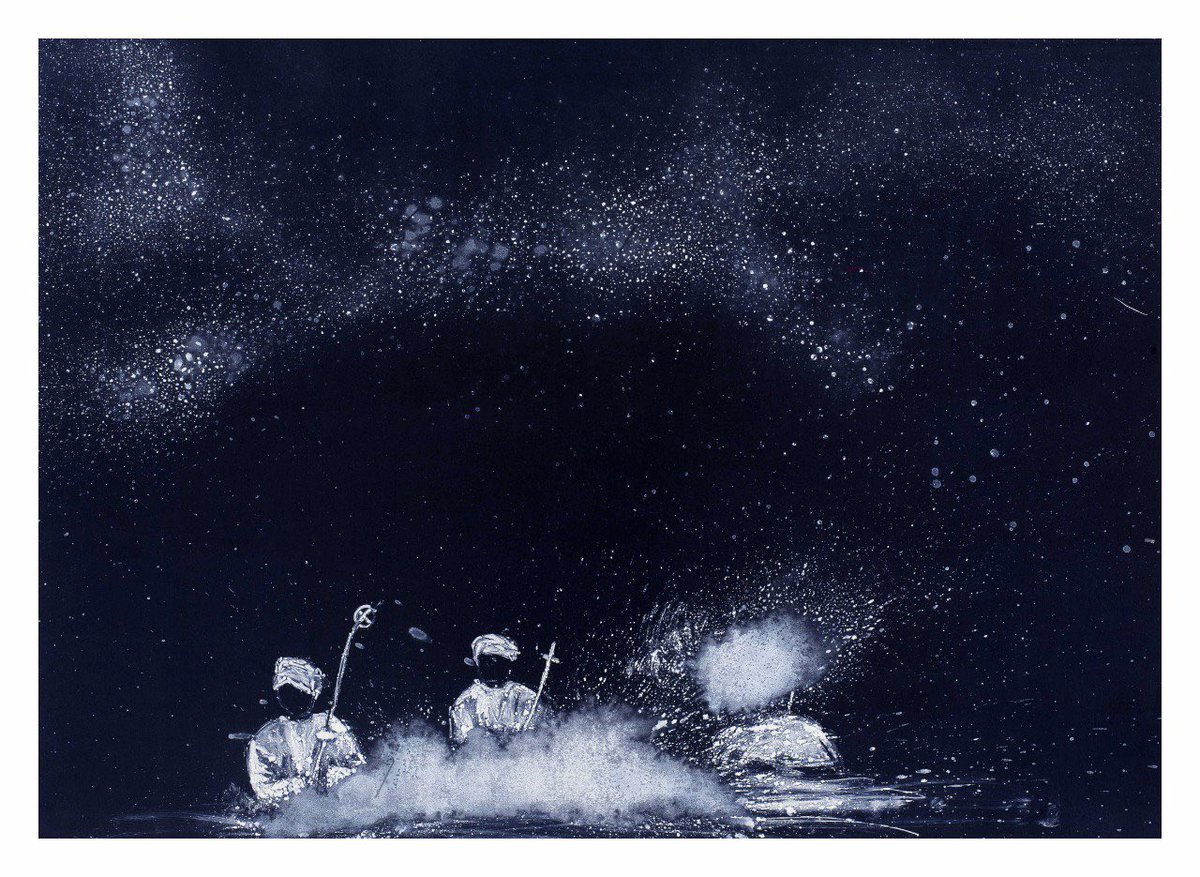 Themba1's tweet photo. #printmaking #print #mono #monoprint #mazenzela #collective #art #contemporaryart #southafricanart #africanart #stars #galaxy #Umdali #2020 #lockdown #Thembakhumalo #artcollector #fabrianopaper https://t.co/vEfUWqkUkx