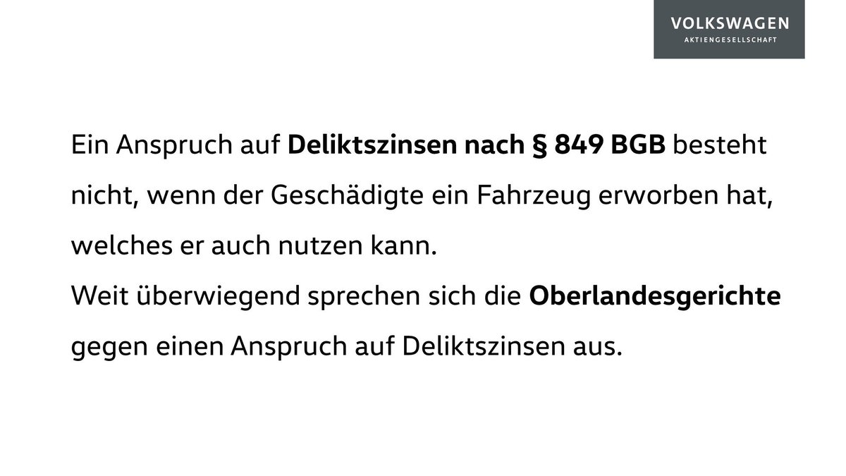 kavojtech's tweet photo. Beim ersten VW-Verfahren geht es noch einmal um die Frage der Deliktszinsen. Letzte Woche hatte der #BGH in einem anderen Fall den Anspruch auf Deliktszinsen nach vorläufiger Auffassung verneint. #bghvw https://t.co/dywUXW2YMN