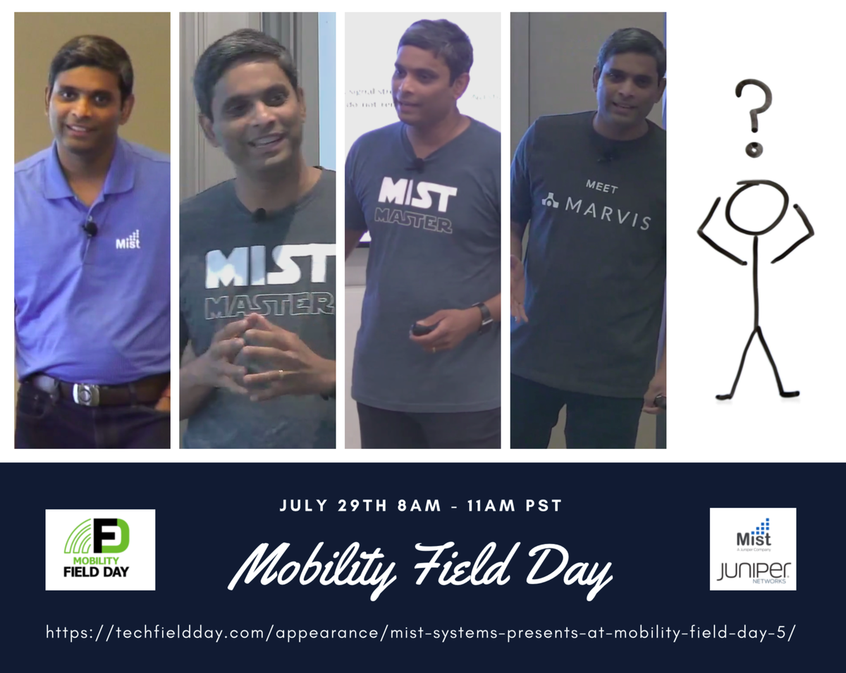 sudheermatta's tweet photo. #MFD(professionally - my favorite day of the year!) - At #MFD2 @MistSystems had a coming out party. #MFD3 was the coming out party for Marvis. #MFD4 We got rocket fuel poured in our engine, with the @JuniperNetworks acquisition. #MDF5 - where does Marvis go..where no one has gone https://t.co/F0yyv3PdaH