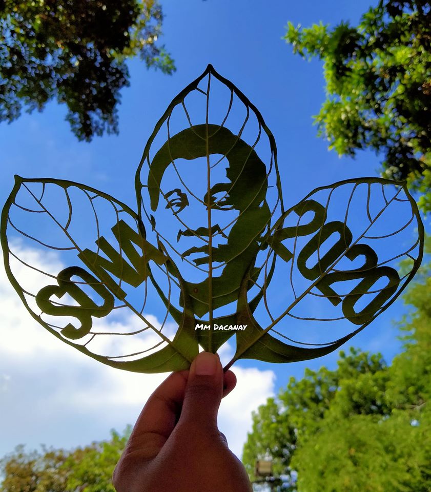 The Philippine Star on Twitter: "This artist from Biñan, Laguna made these SONA 2020-inspired leaf artwork on Monday. Mary Mae Dacanay said it took her three hours to finish the art using