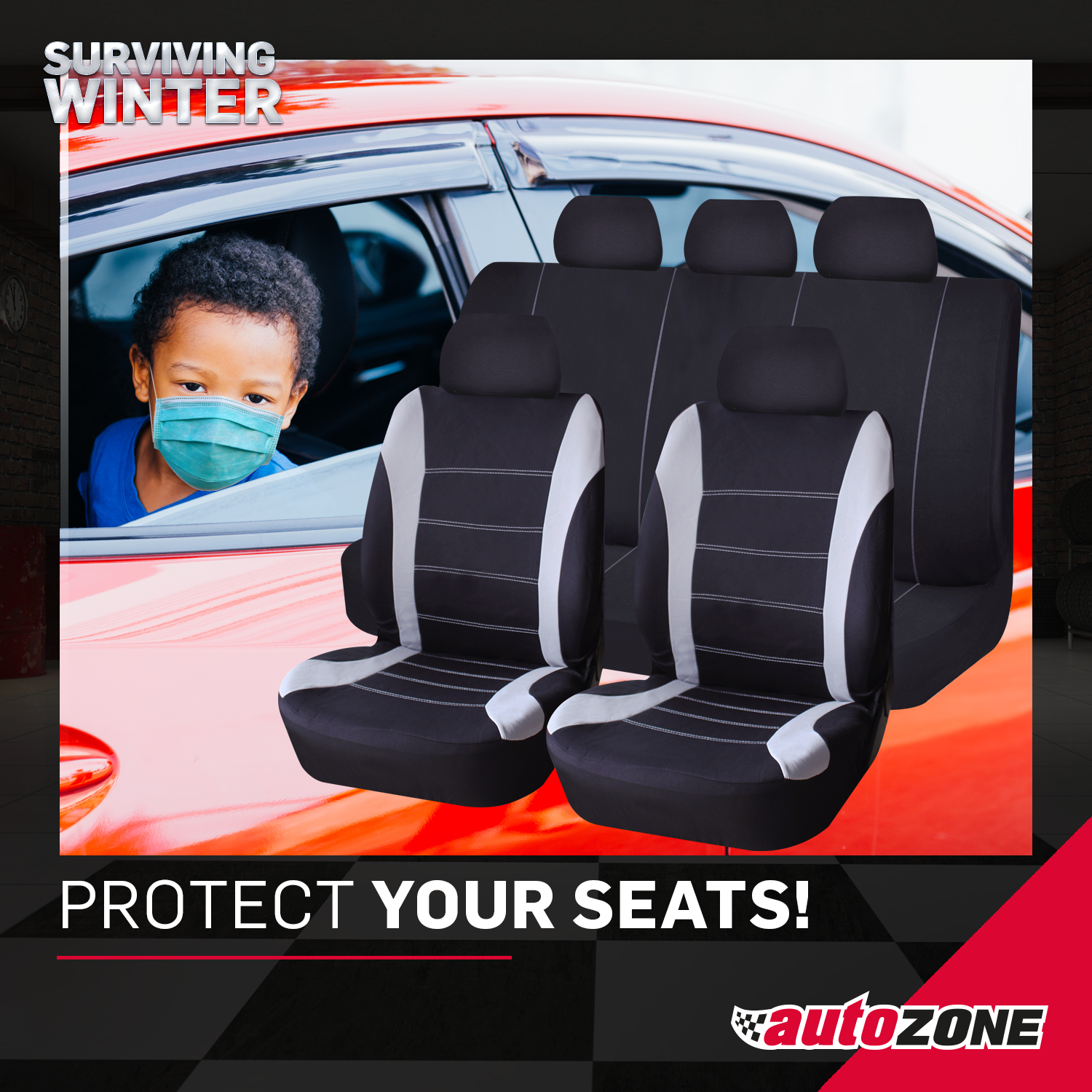 AutoZone SA on X: Protect your car seats with car seat covers
