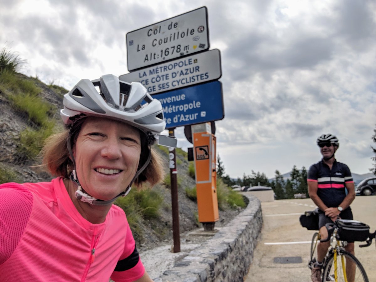 StacyKTweets's tweet photo. #Thistimelastyear Day 24 of 35 - 100 Cols Tocht - World's Toughest Bike Tour w @SuperFly508 unsupported! 81 miles & 12,500' - Big climbs, stunning scenery & thunderstorm on Col de la Bonnette! #cyclotour #cycling #100Cols #CentCols https://t.co/n8L0JR2LWx https://t.co/NrWRT2Oi5Y https://t.co/QmcK2LqqXB