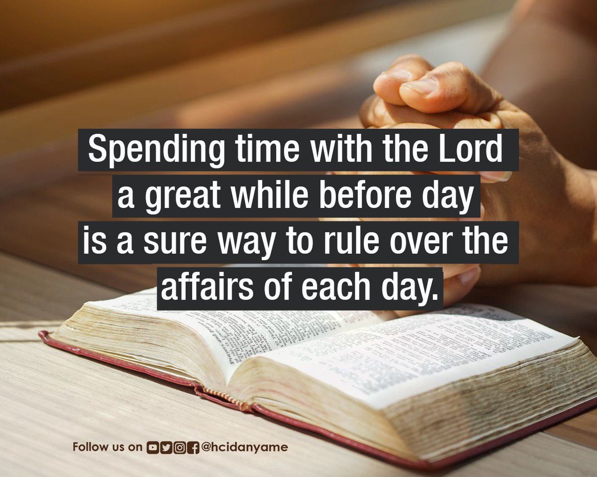 hcikumasi's tweet photo. โBefore daybreak the next morning, Jesus got up and went out to an isolated place to pray.โ (Mark 1:35 NLT)
Take charge of your day today by spending some time with the Lord this morning.
God bless you!
#Gratitude
#TuesdayInspiration
#ExcellingInWisdom
#OurYearOfExcellence https://t.co/NluXE1eiXr