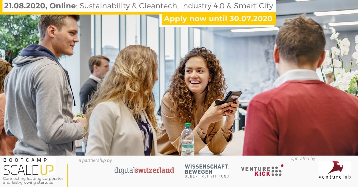 venturelab_ch's tweet photo. What if you could meet your dream corporate partner, today? At the Scale up Bootcamp, we connect startup founders with industry leaders. 

Application closing this Thursday, July 30. 
Apply now: https://t.co/ybNmtuAB0N

#SwissStartups #ScaleUpBootcamp #Sustainability #Cleantech https://t.co/mhxlgtbhho