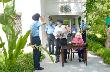 Nation along with <a href="/IAF_MCC/">Indian Air Force</a> extends its best wishes to Squadron Leader Dalip Singh Majithia (retd) on his 100th birthday today. He retired in August 1947 and holds the distinction of being the 'oldest' IAF fighter pilot now.