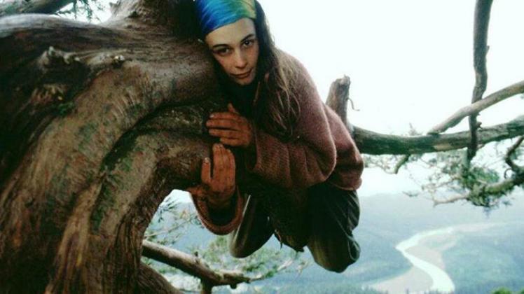 Meet Julia Butterfly Hill. She climbed a giant Redwood (Luna) 280ft. She stayed up there alone for 2 years, in raging winter storms, surviving many challenges, physical &amp; mental. She saved the whole forest. Never think that YOU a single person can not make a difference.