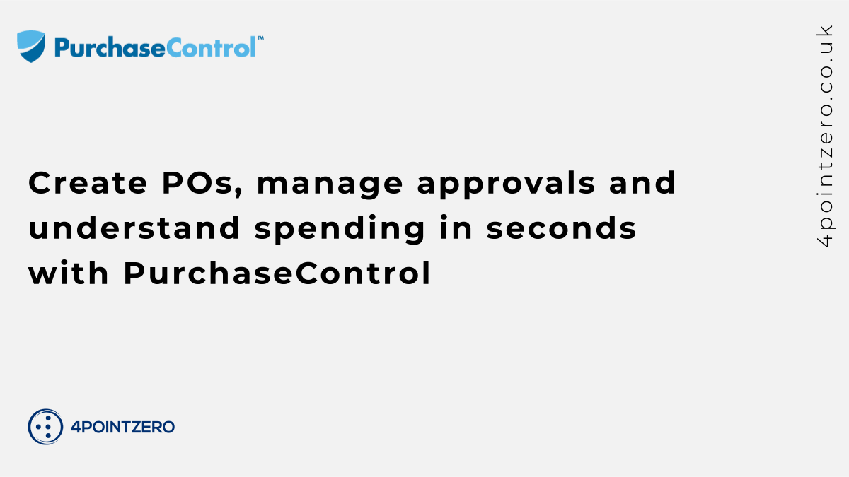 4_PointZero's tweet image. Managing your business spend is easy when you use PurchaseControl. Integrate this cloud-based app into your 4PointZero dashboard so that you can create POs, manage approvals and understand your spending. 
#4pointzero #purchasecontrol #accountingreimagined