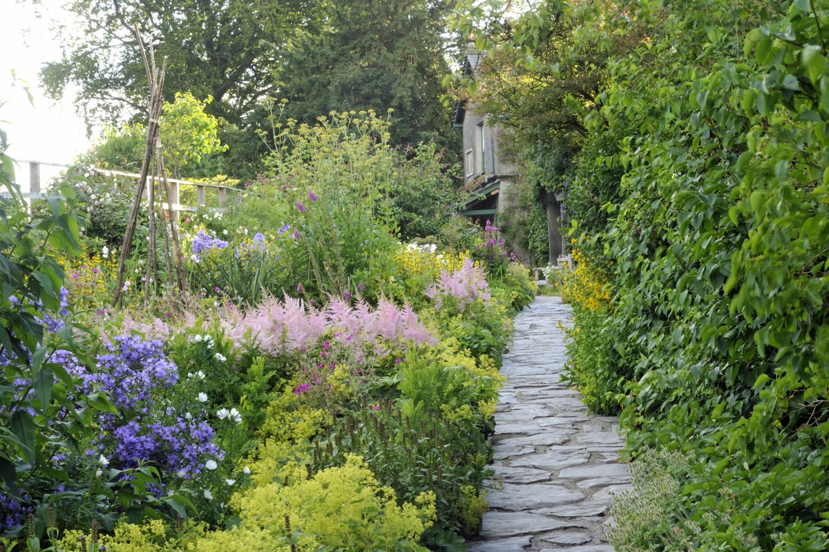 nationaltrust's tweet photo. Today marks Beatrix Potter’s birthday. Scenes from her books can be found all around the garden we care for at Hill Top. Have you been inspired by this space before? https://t.co/FFbA9cYqqp