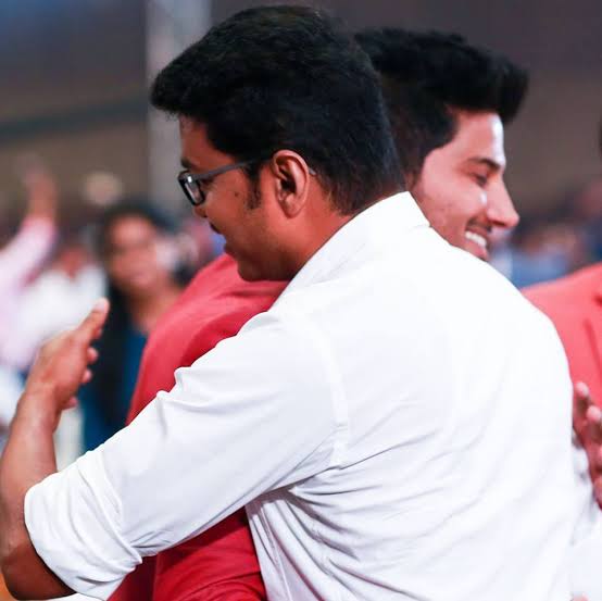 Happy Birthday Dulquer Salmaan Sir By Thalapathy Vijay Anna and Thalapathy Vijay Anna fans   