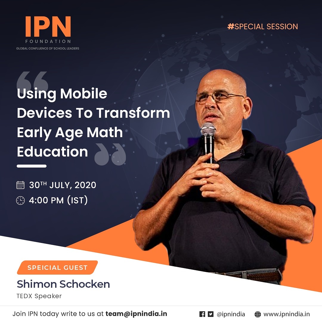 IPNFoundation's tweet photo. Save the Date and join an Exclusive Session by IPN Foundation with our distinguished International TEDX Speaker Prof. Shimon an authority in Applied Science scheduled for 30th July. 

#ipnfoundation #IPNIndia #matific #online #session #school #international #tedxtalks #tedx https://t.co/j13wk0gAwy