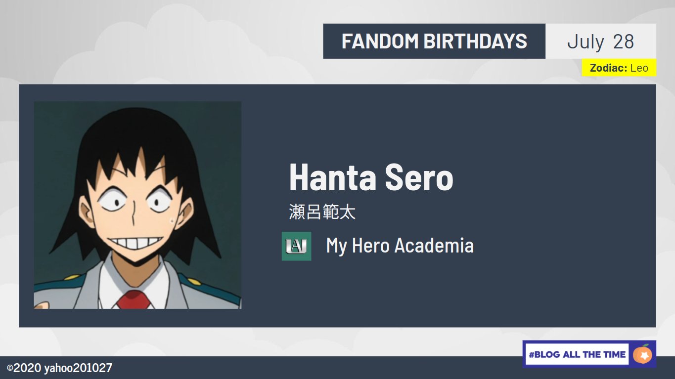 Martinez Julian July 28 Happy Birthday To One Of The Students Attending U A High School In Class 1 A Training To Become A Pro Hero The My Hero Academia Character