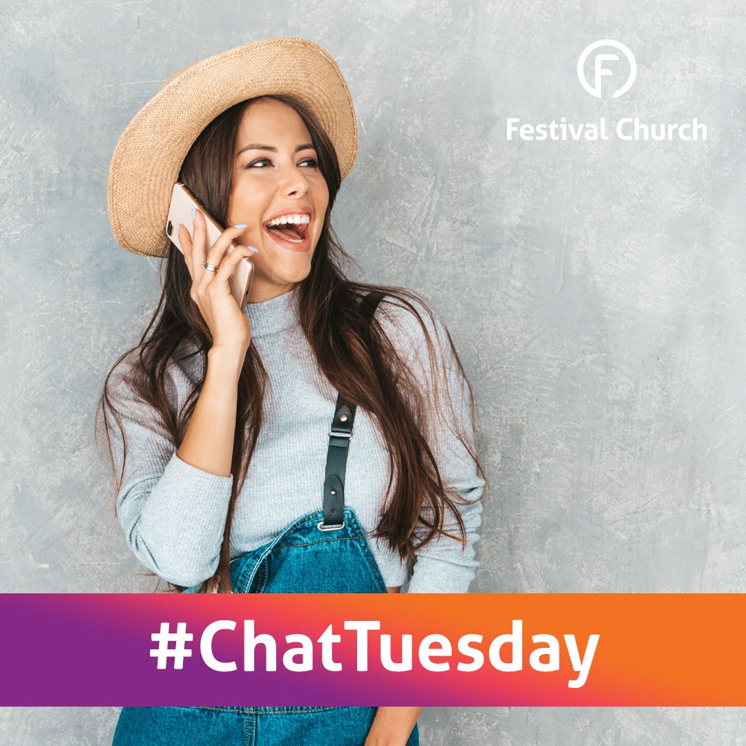 FestivalTowyn's tweet photo. Today it's #ChatTuesday - connect with some of your friends, family and church for a good chat! #everythingtolivefor #stayconnected #ChatTuesday https://t.co/c29JednfFW