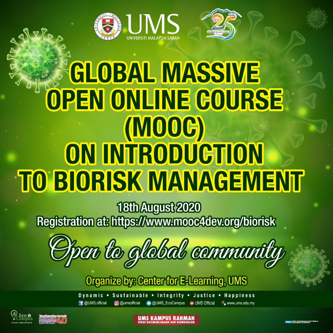Ums Official On Twitter Mooc On Introduction To Biorisk Management Course Commences 18th August 2020 Course Fees Free This Five Week Course Is Hosted At The Mooc4dev Platform And